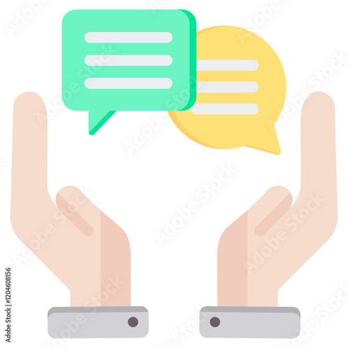 Communication Management Flat Icon