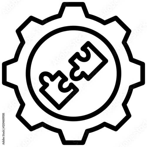 Solution Management Outline Icon