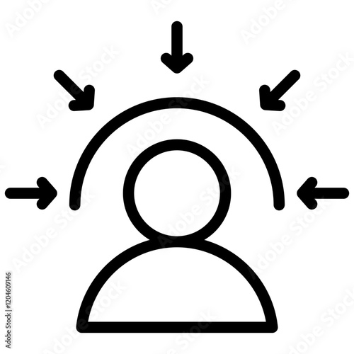 Customer Centric Outline Icon