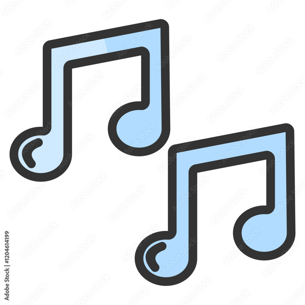 Music Note Icon Element For Design Music Note Icon Element For Design