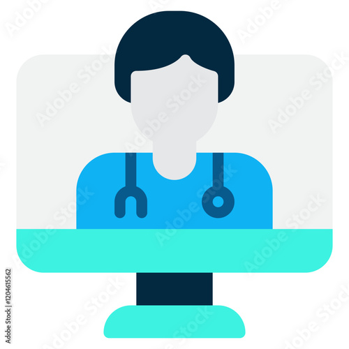 Virtual Doctor on Computer Screen