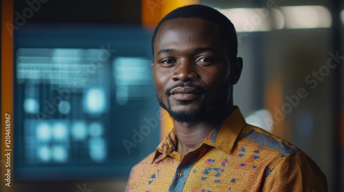 Cinematic Portrait of Nigerian Man in Medium Shot