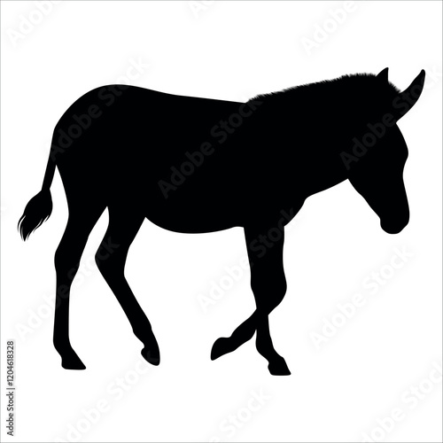Black Animal Dolphin Vector illustration
