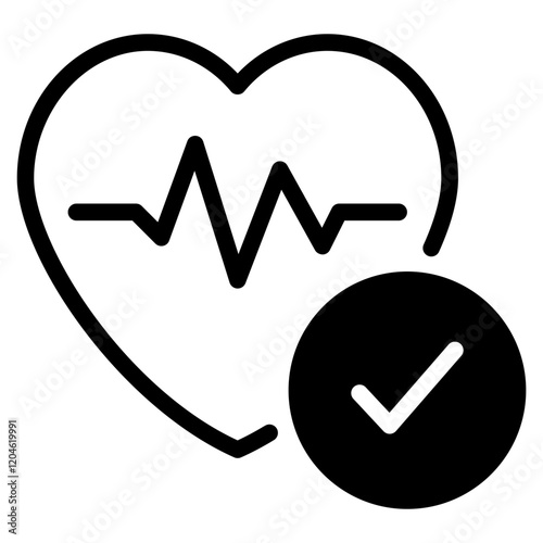 Heart Health Monitor Icon