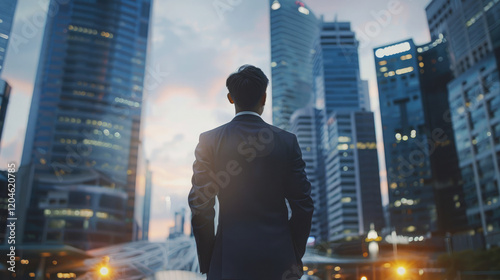 business person in the city