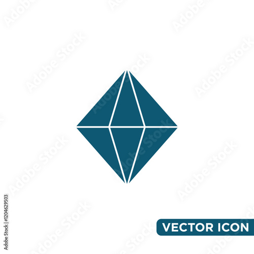 Free Download Minimalist Diamond Icon Design Template  - GFXLoad