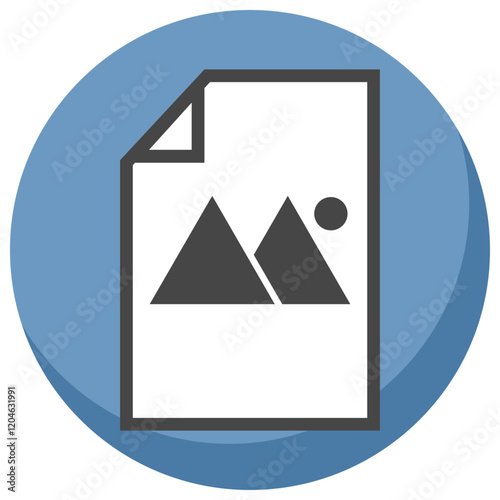 Image or photo document, file icon vector