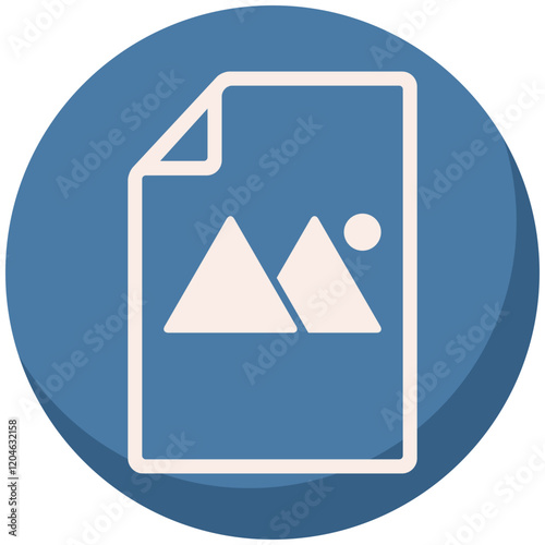 Image or photo document, file icon vector