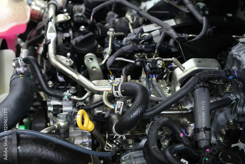 Wallpaper Mural Engine for driving hybrid cars. Energy-saving cars. Torontodigital.ca