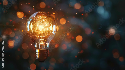 light bulb in the night