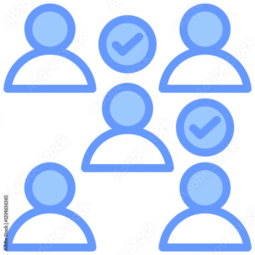 Convenience Sampling Blue Icon