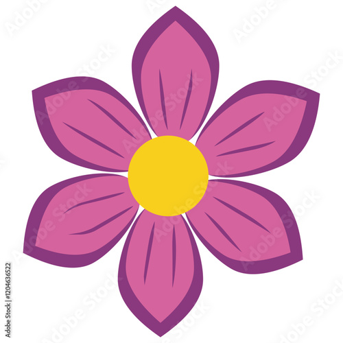 Cute colorfull flowers vector