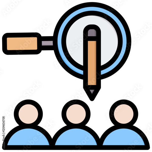 Census Outline Color Icon