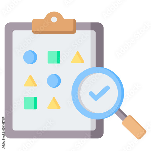 Random Sampling Flat Icon
