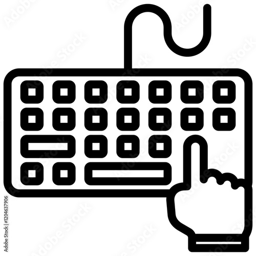Data Entry Outline Icon