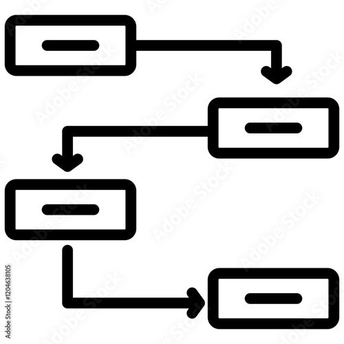 Process Outline Icon
