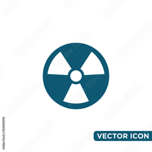 Simple  Radiation Icon Design Template 