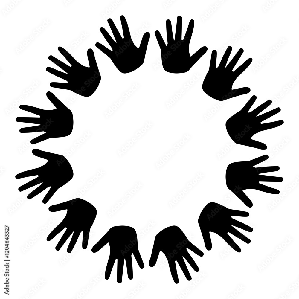 Fototapeta premium Hands vector