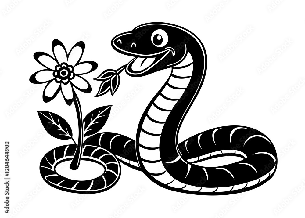 Fototapeta premium snake in the form of snake