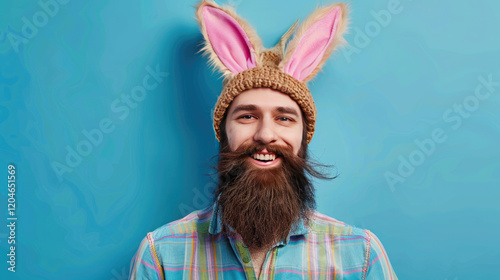 person with bunny ears