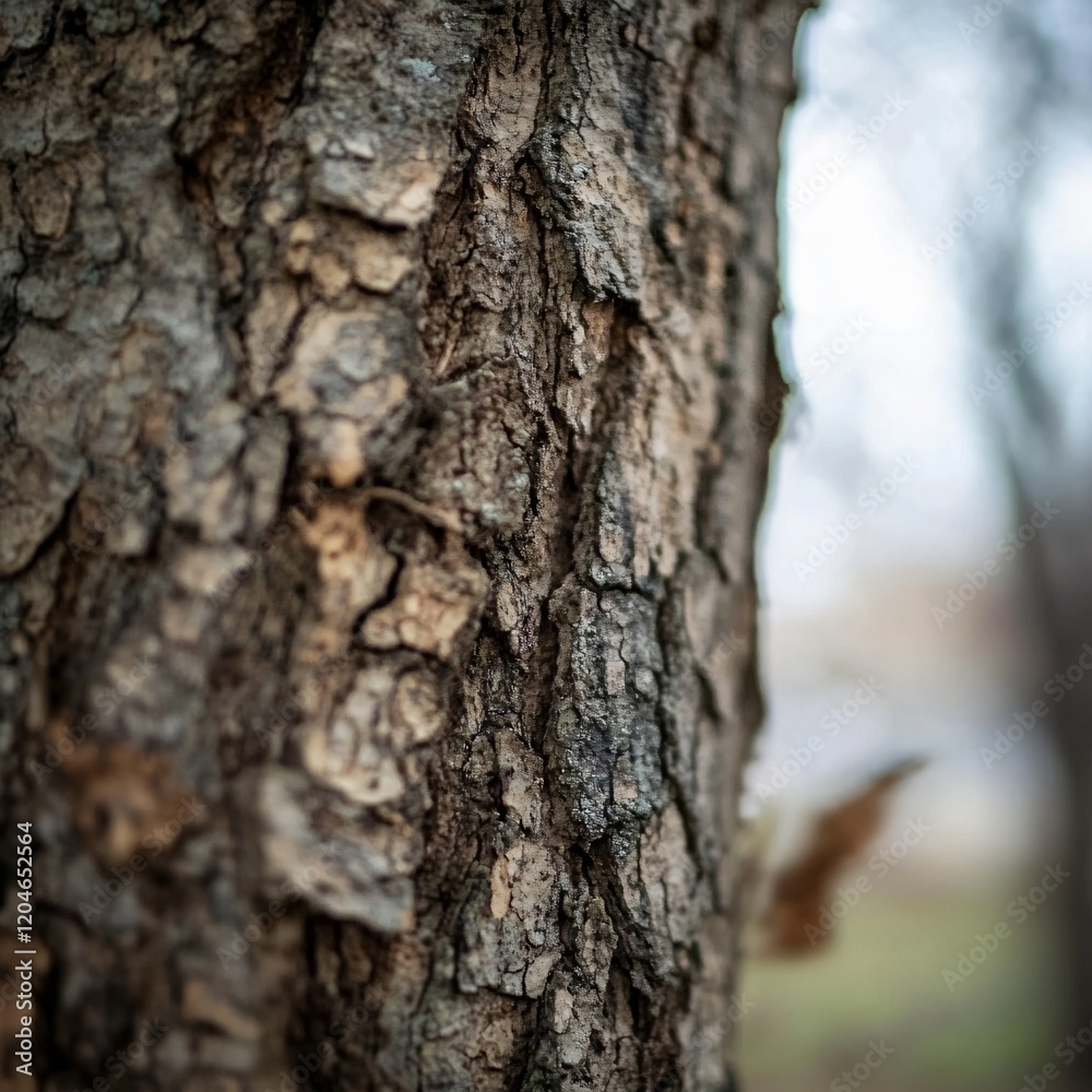 Detailed Close-up of Tree Bark Texture in Nature Detailed Close-up of Tree Bark Texture in Nature