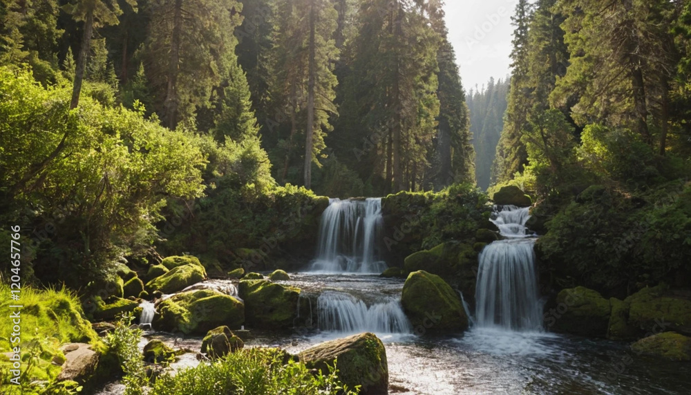 Obraz premium waterfall in the park