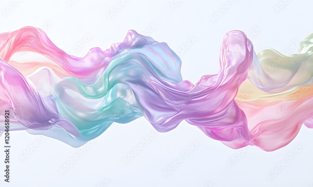 Abstract pastel flowing fabric. Abstract pastel flowing fabric.