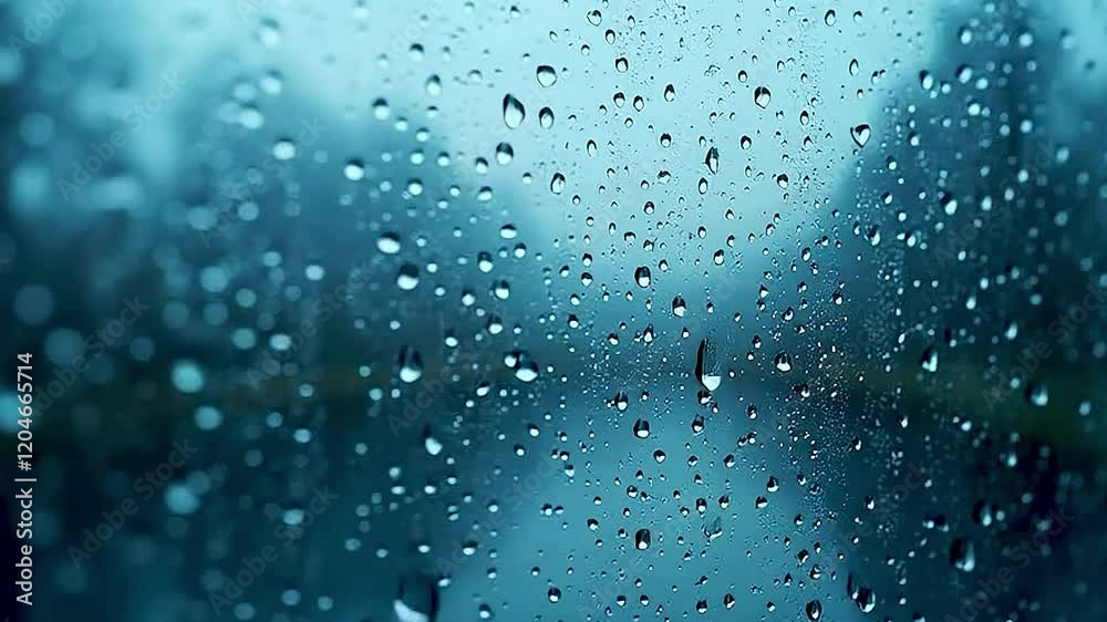 rain  on a window
