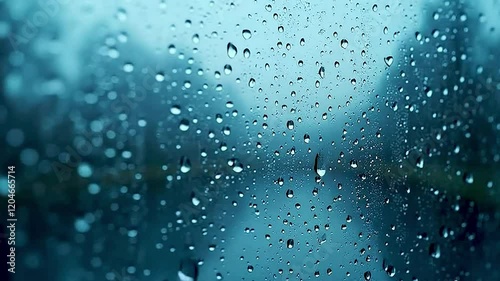 rain  on a window