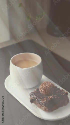 cup of coffee with chocolate