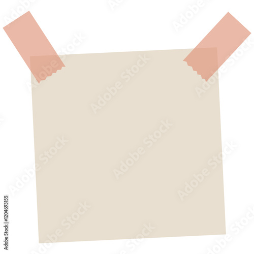 Notes with sticky tape vector