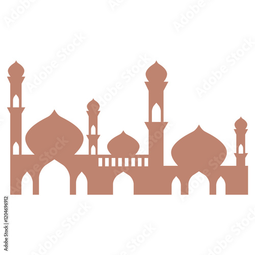 Mosque ramadan islamic arabic decorations vector