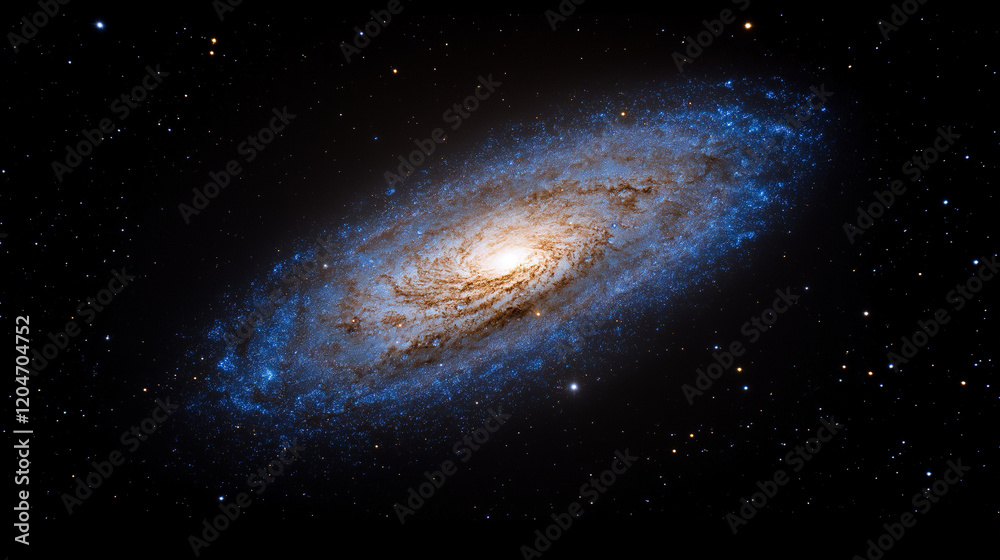 Naklejka premium planet and stars, planet in space