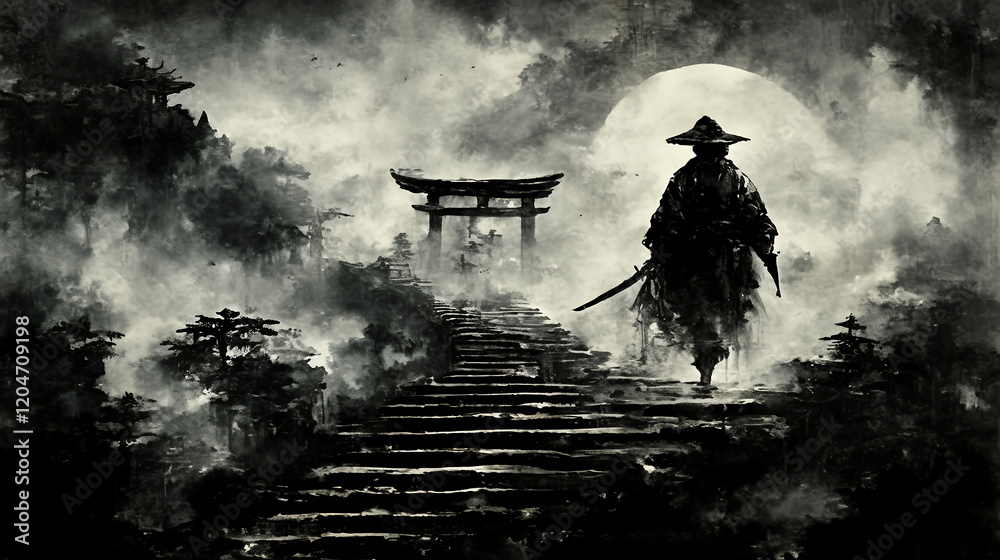 Obraz premium japan, Japanese women, kimono, geisha, oiran, Japanese clothing, Japanese art, beauty, fragility, scene, art, glittering, pretty, smile, cute, Kawaii, shrine, temple, scenery, flower, cherry blossoms,