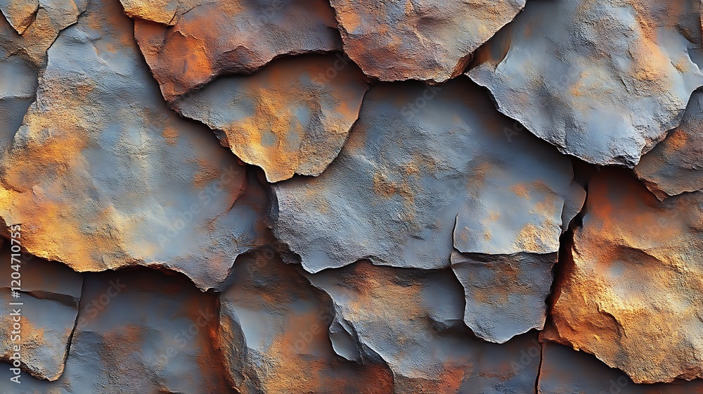 Fototapeta premium Abstract Grey and Orange Stone Texture Background