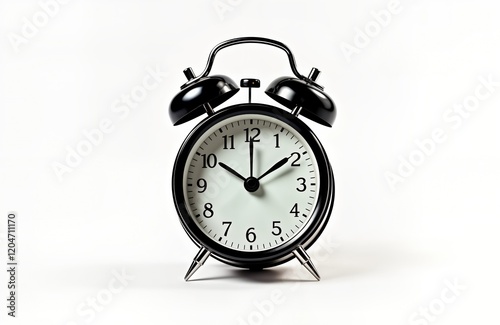 Wallpaper Mural Black vintage alarm clock shows 10 10. Classic design. Isolated on white background. Ideal for time management concepts. Compact size. Retro style. Perfect for office home. Useful for projects Torontodigital.ca