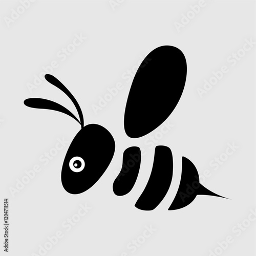 insect vectors are membrane-winged insects belonging to the Apoidae family and the Hymenoptera order. bee vectors. black and white.