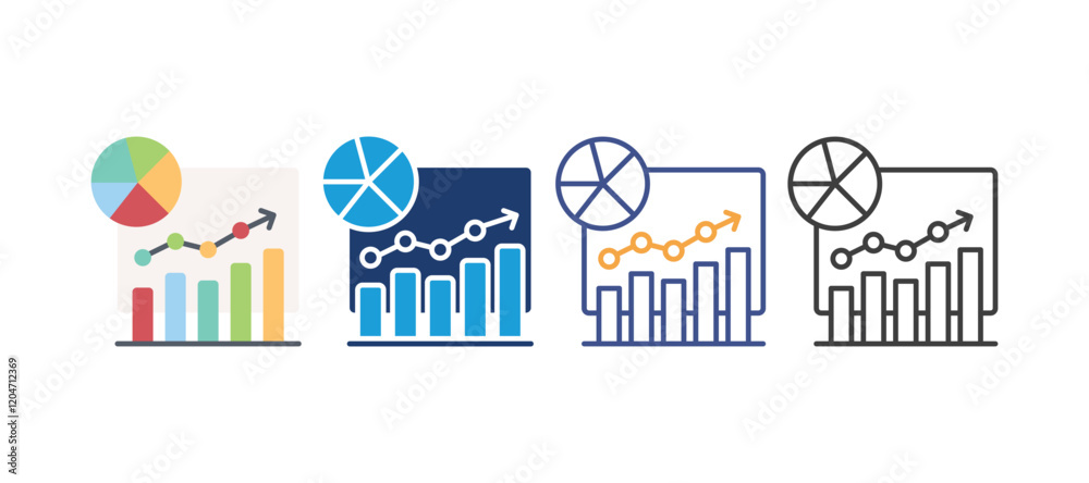 dashboard icon with 4 different styles. colored, two-color line, two-color glyph and line. design inspiration for any interface and purpose dashboard icon with 4 different styles. colored, two-color line, two-color glyph and line. design inspiration for any interface and purpose