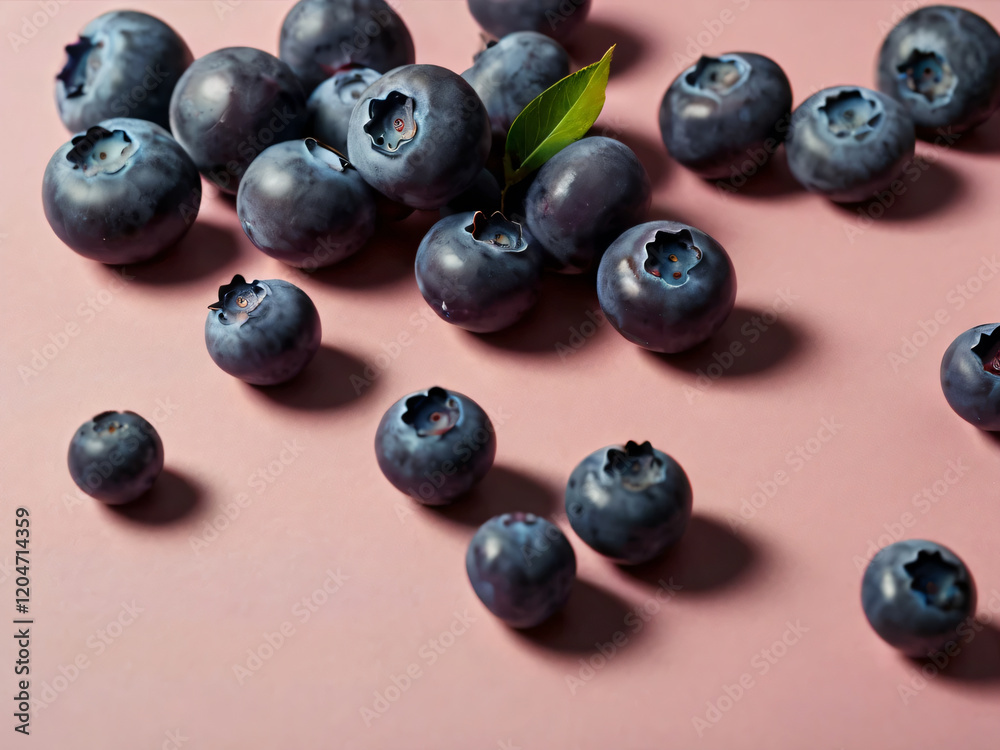 A simple yet elegant display of blueberries. A simple yet elegant display of blueberries.