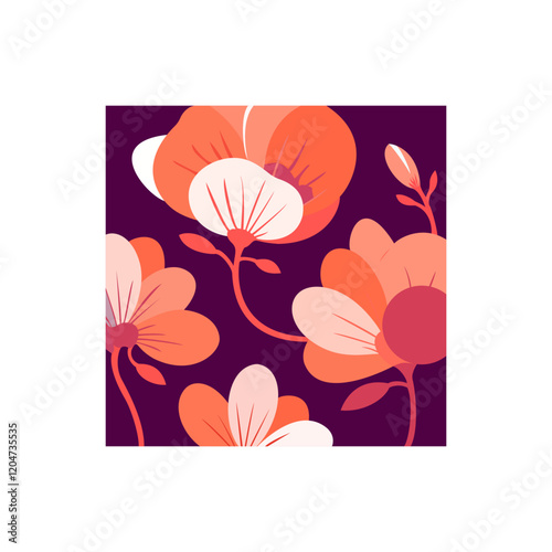 Elegant Floral Vector Art for Print and Design
