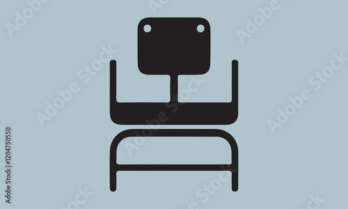 Dining Chair vector silhouette on white background   Hand drawn lettering phrase, Calligraphy graphic design, t shirt Files for Cutting Cricut and Silhouette	eps 10