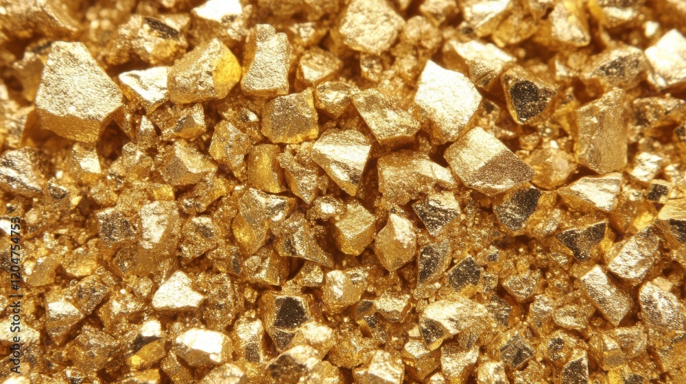 A pile of gold rocks with a shiny, golden color A pile of gold rocks with a shiny, golden color