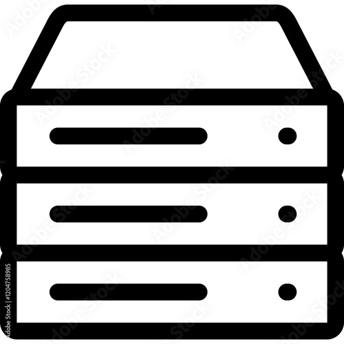 Database line icon