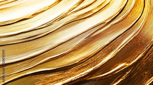 A gold colored brush stroke with a gold color background