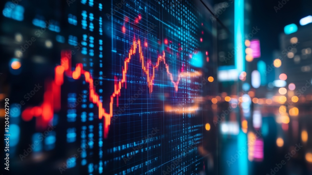 Obraz premium Concept of uncertainty and volatility in the market