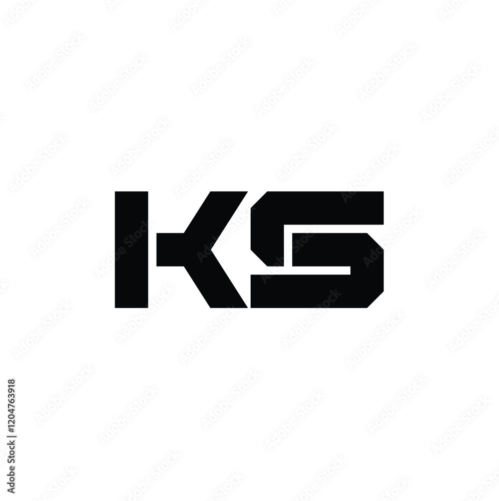 KS monogram logo design letter text name symbol monochrome logotype alphabet character simple logo KS monogram logo design letter text name symbol monochrome logotype alphabet character simple logo