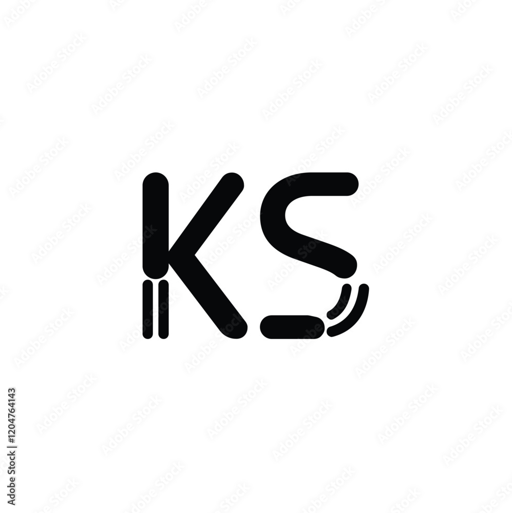 KS monogram logo design letter text name symbol monochrome logotype alphabet character simple logo KS monogram logo design letter text name symbol monochrome logotype alphabet character simple logo