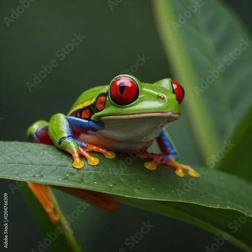 red eyed tree frog