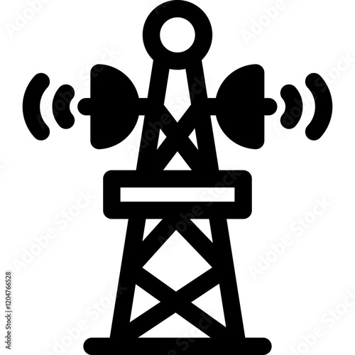 Tower glyph icon