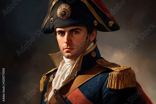Iconic representation of Napoleon as an influential figure